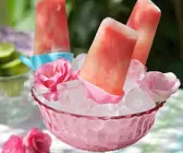 Melonen-Erdbeereis