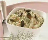 Quarkcreme mit Avocado und Lachs