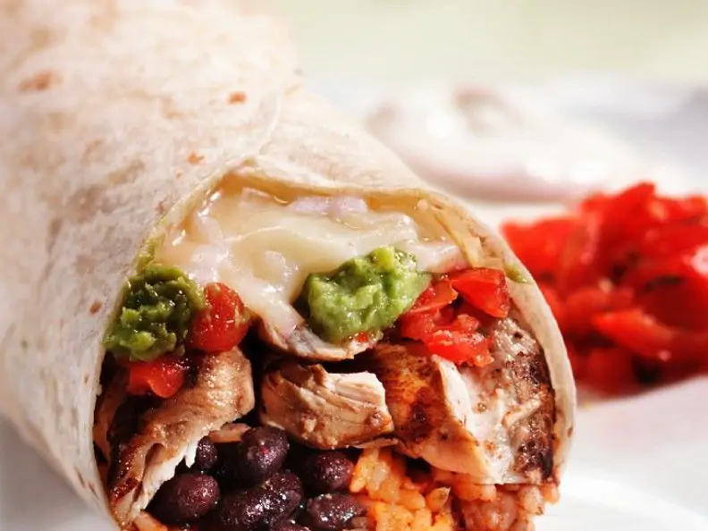 Hähnchen-Burrito