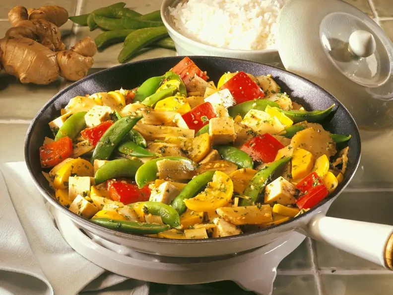 Tofu-Gemüse-Pfanne