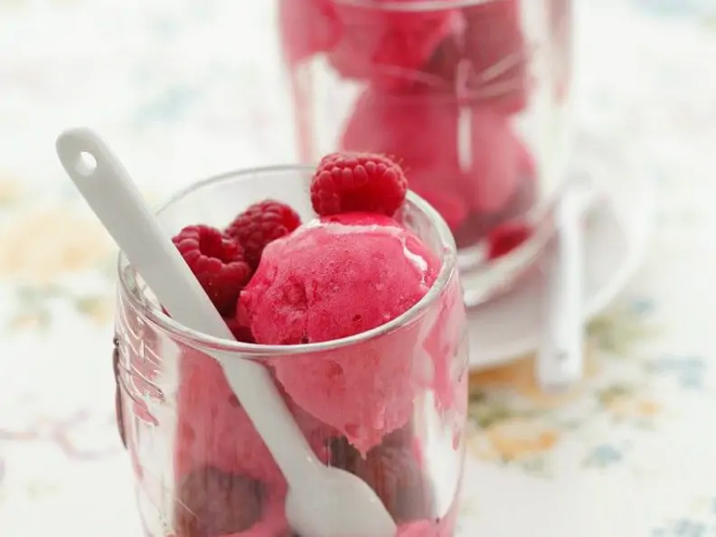 Himbeersorbet