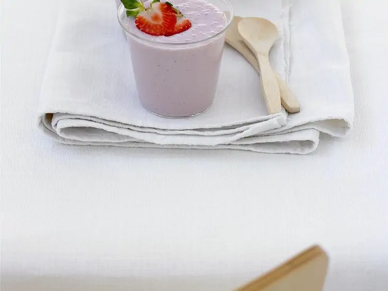 Bananen-Erdbeer-Soja-Smoothie
