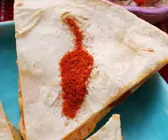 Enchiladas mit Garnelen gefüllt