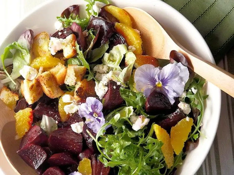 Rote-Bete-Salat mit Orange und Käse