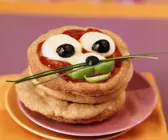 Lustige Pizza für Kinder
