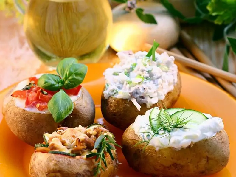 Ofenkartoffeln mit Füllung