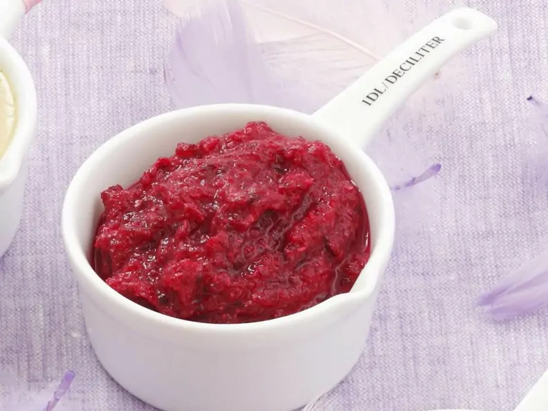 Rote-Bete-Soße zum Dippen