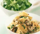 Grießschmarrn mit Champignons