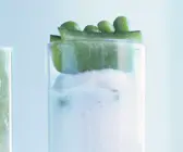 Wasabimilchschaum mit Kefen
