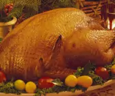 Gefüllter Truthahn aus dem Ofen