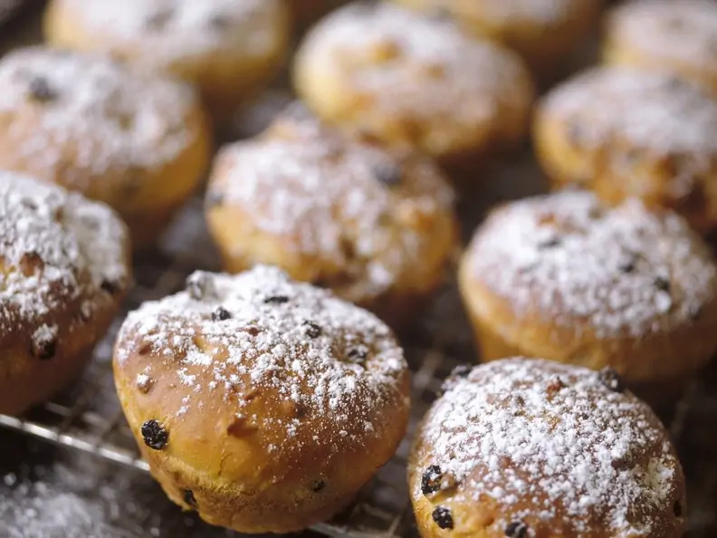 Joghurt-Vanille-Muffins mit Rosinen