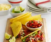 Taco Shells mit Hackfleisch