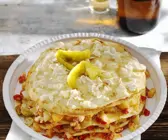 Pfannkuchen-Hackfleischtorte