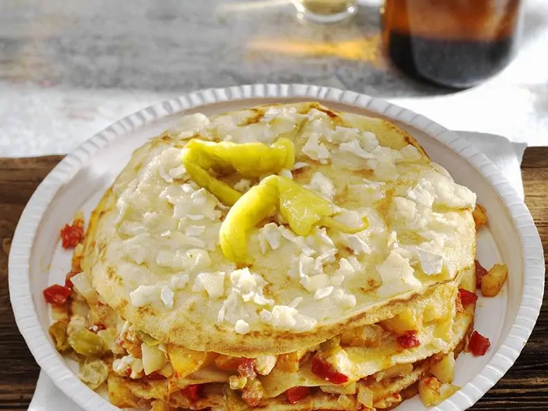 Pfannkuchen-Hackfleischtorte