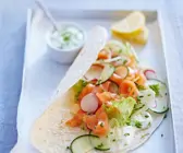 Lachs-Wraps