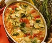 Polenta-Käseauflauf