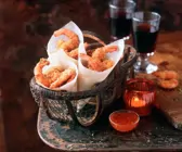 Frittierte Shrimps