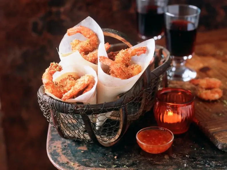Frittierte Shrimps