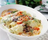 Ricotta-Krabben-Nudelröllchen