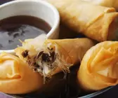 Frühlingsrollen mit Pilz-Nudelfüllung