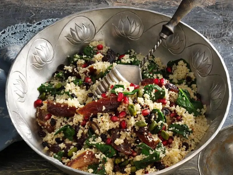 Couscous-Spinatsalat