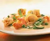 Schnelle Tortellini mit Shrimps