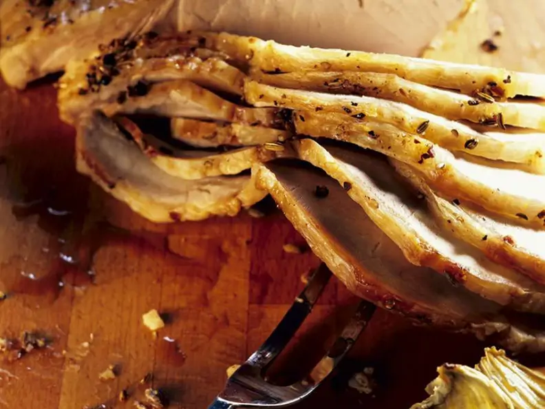 Kalbsbraten mit Weinsauce