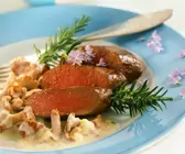 Reh mit Pilzsauce