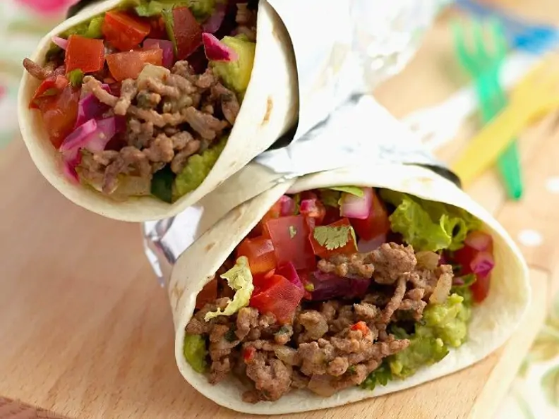Wraps mit Hackfleisch