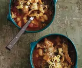 Minestrone mit Rindfleisch