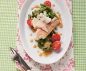 Bohnensalat mit Räucherfisch