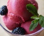Brombeereis ohne Eismaschine