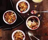 Schoko-Kirsch-Crumble