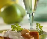 Räucherforelle mit cremiger Sauce