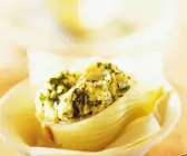 Mit Püree gefüllter Fenchel