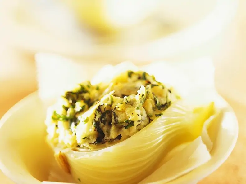 Mit Püree gefüllter Fenchel
