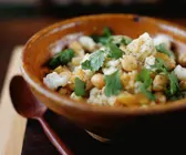 Blumenkohlsalat mit Kichererbsen