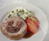 Rollbraten mit Risi-Bisi