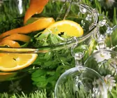 Waldmeister-Orangenbowle