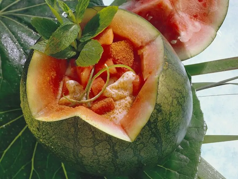 Ricottacreme mit Melone