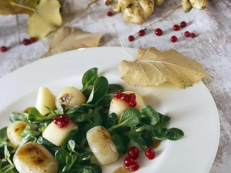 Topinambur-Feldsalat