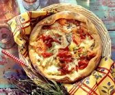 Gemüsequiche mit Roquefort