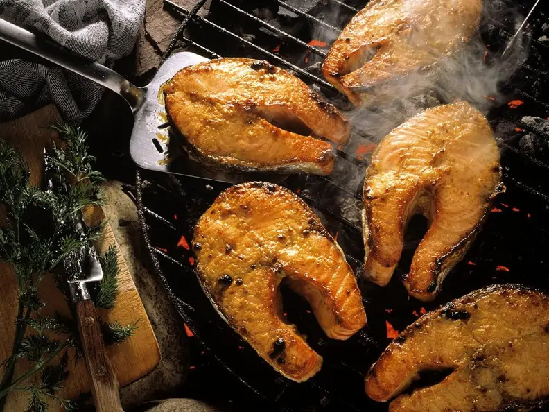 Gegrillter Lachs
