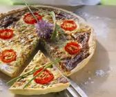 Quiche mit Bärlauch und Kirschtomaten