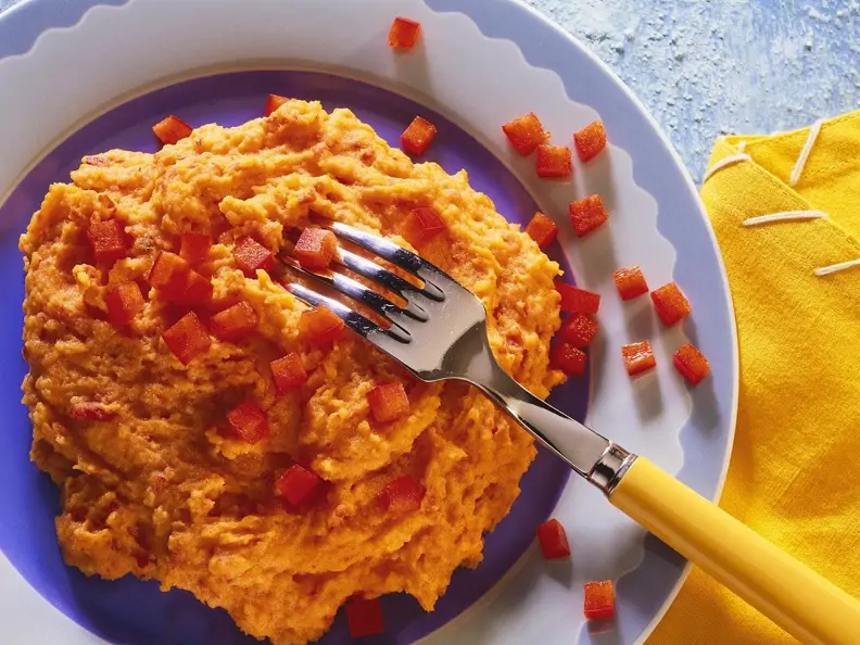 Kartoffelpüree mit Paprika