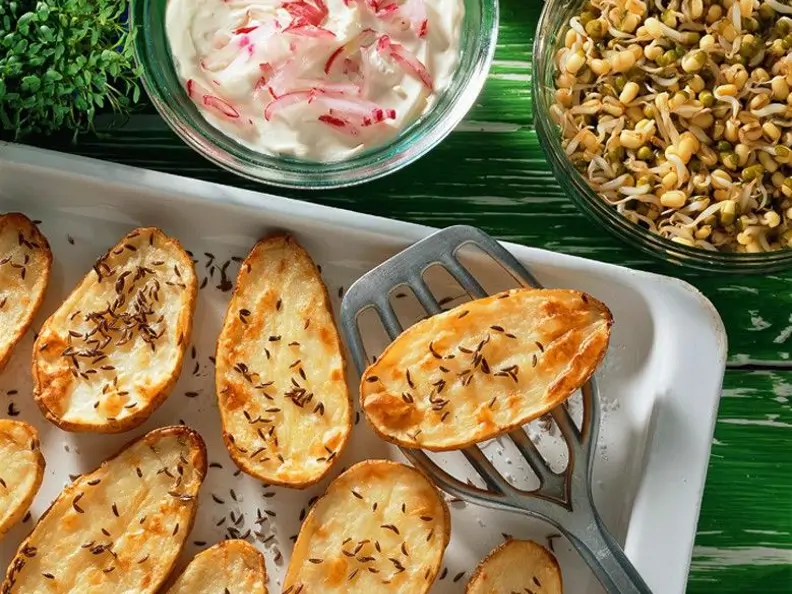 Kartoffeln aus dem Ofen mit Dip