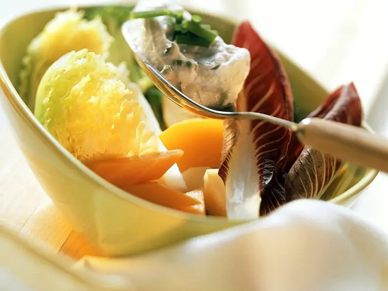 Gemüse mit Quark