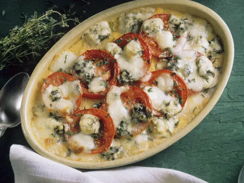 Polenta-Tomatengratin