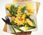 Zuckerschotensalat mit exotischen Früchten