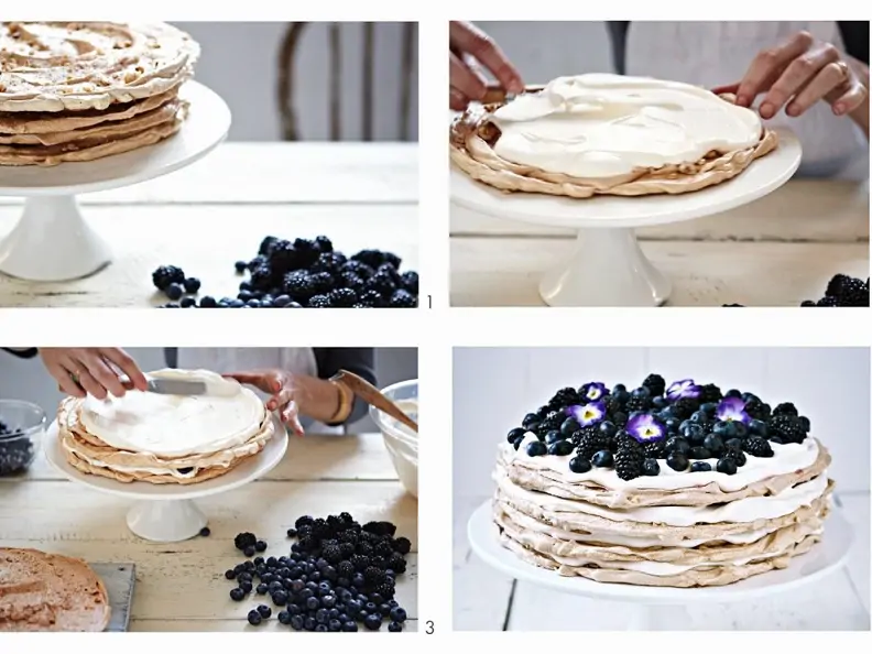 Meringue-Beerentorte